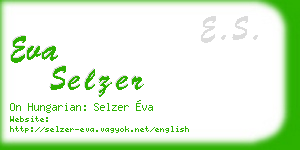 eva selzer business card
