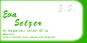 eva selzer business card